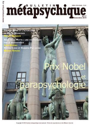 Couverture — Prix Nobel et parapsychologie